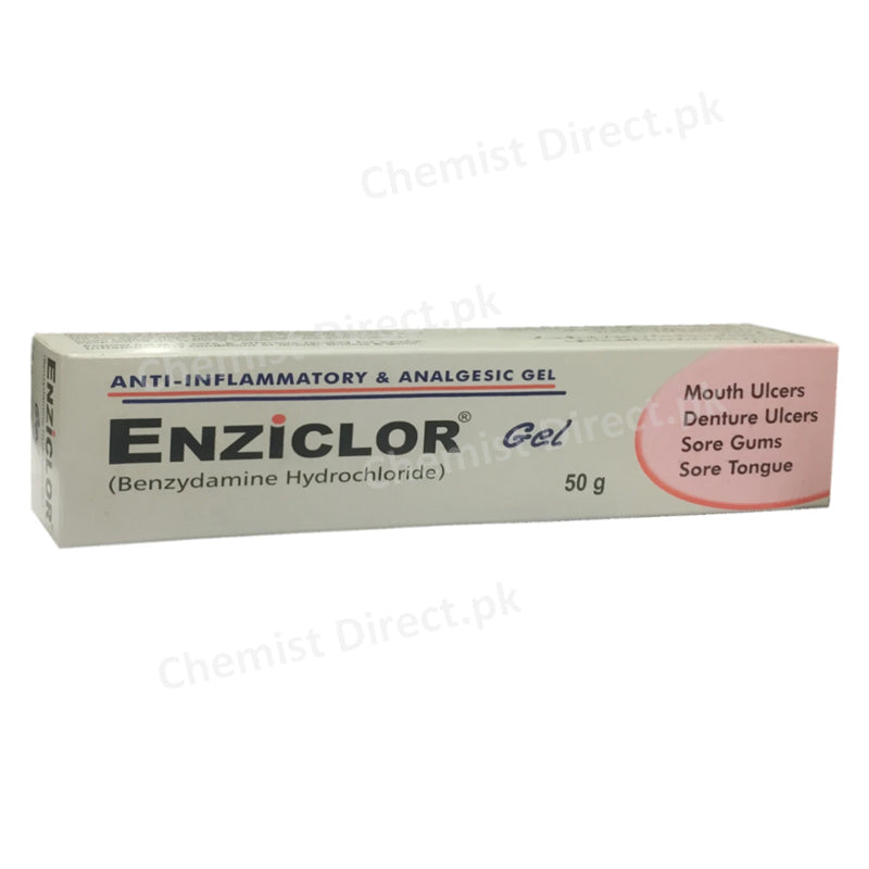 Enziclor Gel 50g Platinum Pharmaceuticals Pvt Ltd Oral Hygiene Benzydamine 1 Cetylpyridinium 0.1