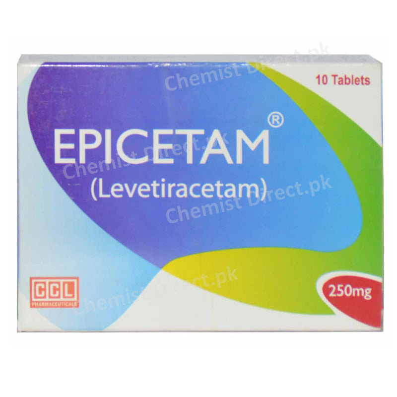 Epicetam 250mg Tab Tablet CCL Pharmaceuticals Anti Epileptic Levetiracetam
