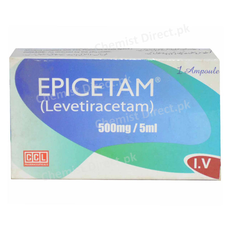 Epicetam 500mg Injection Inj Anti Epileptic Levetiracetam