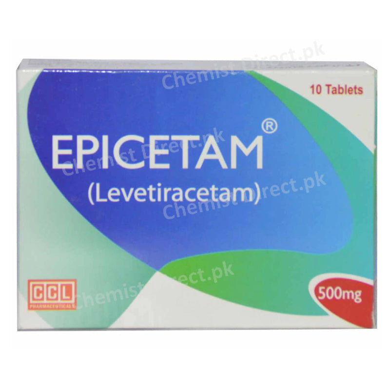 Epicetam 500mg Tab Tablet CCL Pharmaceuticals Anti Epileptic Levetiracetam