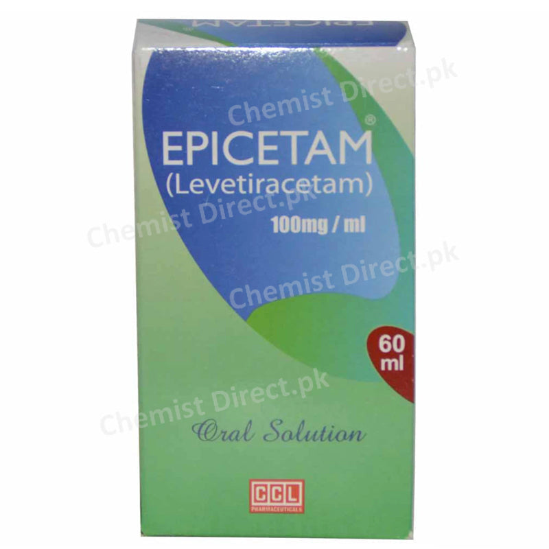 Epicetam Syp 100mg 5ml 60ml Syrup Anti Epileptic Levetiracetam