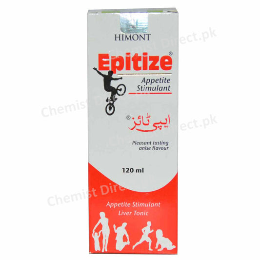 Epitize Syp 120ml Syrup Himont Pharma Pvt Ltd Appetite Stimulant Phyllanthus Emblica Achiliea Millefolium Elettaria Cardamomum Tinospora Cordifolia Tribulus Terrestris Terminalia Chebula Cich