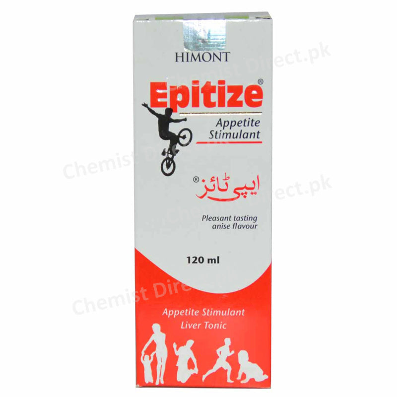 Epitize Syp 120ml Syrup Himont Pharma Pvt Ltd Appetite Stimulant Phyllanthus Emblica Achiliea Millefolium Elettaria Cardamomum Tinospora Cordifolia Tribulus Terrestris Terminalia Chebula Cich