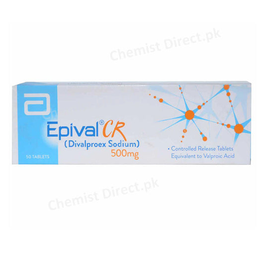 Epival CR Tablet 500mg Anti-Epileptic Divalproex Sodium Abbott Laboratories