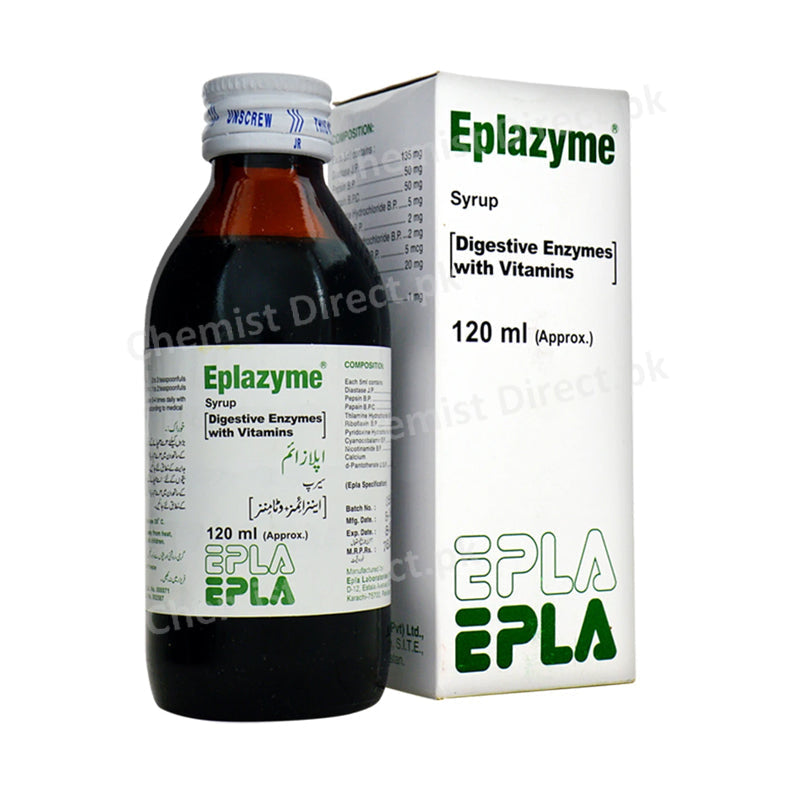 Eplazyme Syrup 120ml Digestive Enzymes Digestive Enzymes with vitamins Epla Laboratory