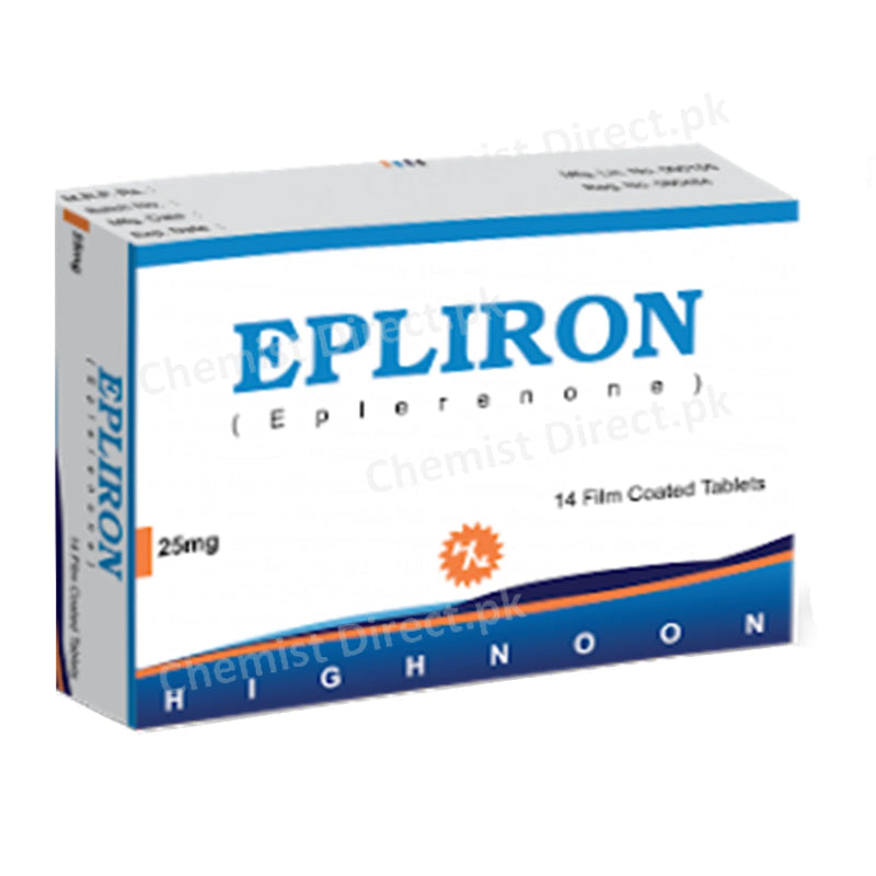 Epliron Tablet 25mg Eplerenone Aldosterone Receptor Antagonist Highnoon Laboratories