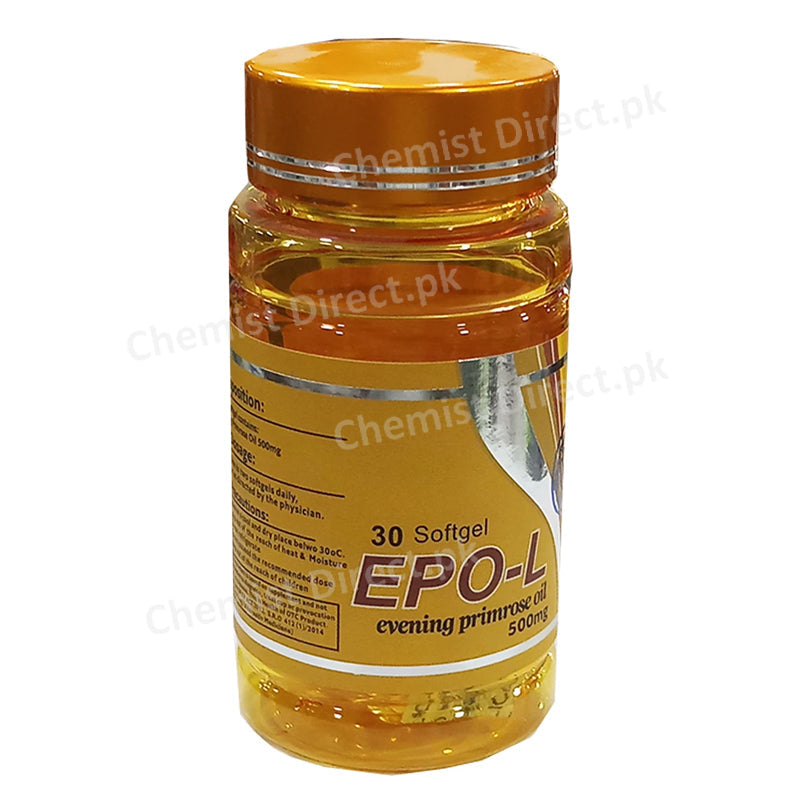 Epo-L Capsule Leeza Pharma Softgel 500mg Evening Primrose Oil