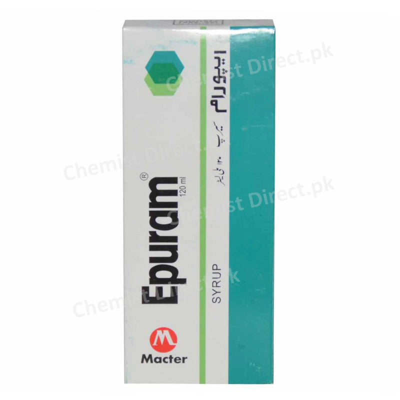 Epuram Syrup 120ml Liver Protectant Macter International L-Arginine Monohydrochloride 250mg, L-citrulline 75mg, L-Ornithine 200mg