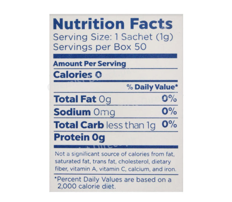 Equal Stevia 50 Sachets Food Items