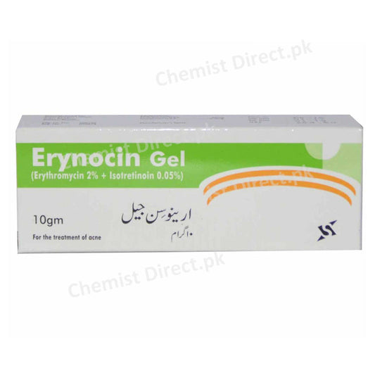 Erynocin Gel 10G Sante pharma Anti Acne Erythromycin 2 Isotretinoin 0.5mg