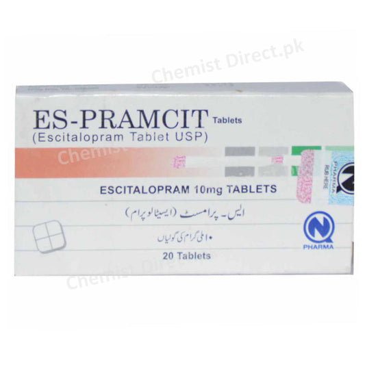 ES Pramcit 10mg Tab Nabiqasim Industries Pvt ltd Anti Depressant Escitalopram