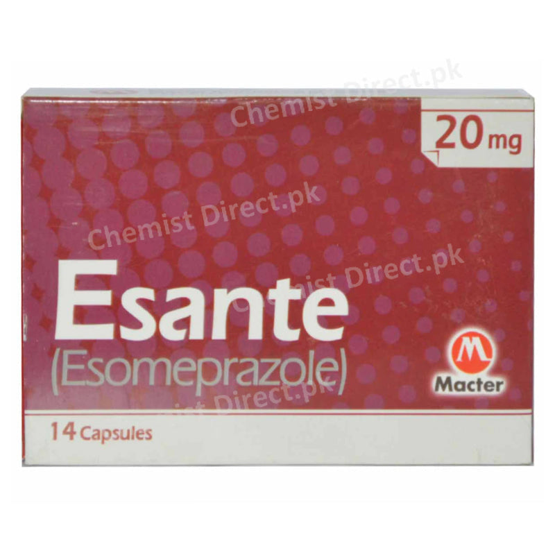 Esante 20mg Cap Capsule Macter International Pvt Ltd Anti Ulcerant Esomeprazole