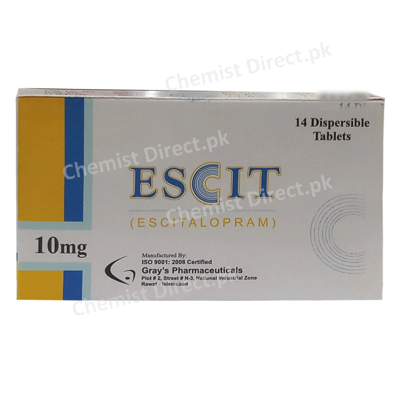 Escit 10mg Dispersible Tab Tablet Escitalopram