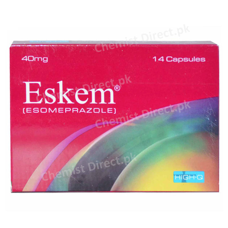 Eskem 40mg Cap Capsule High Q Pharmaceuticals Anti Ulcerant Esomeprazole