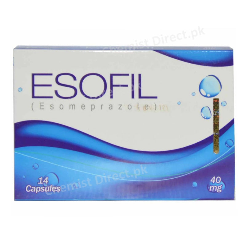 Esofil 40mg Cap Capsule Saffron Pharmaceuticals Anti Ulcerant Esomeprazole