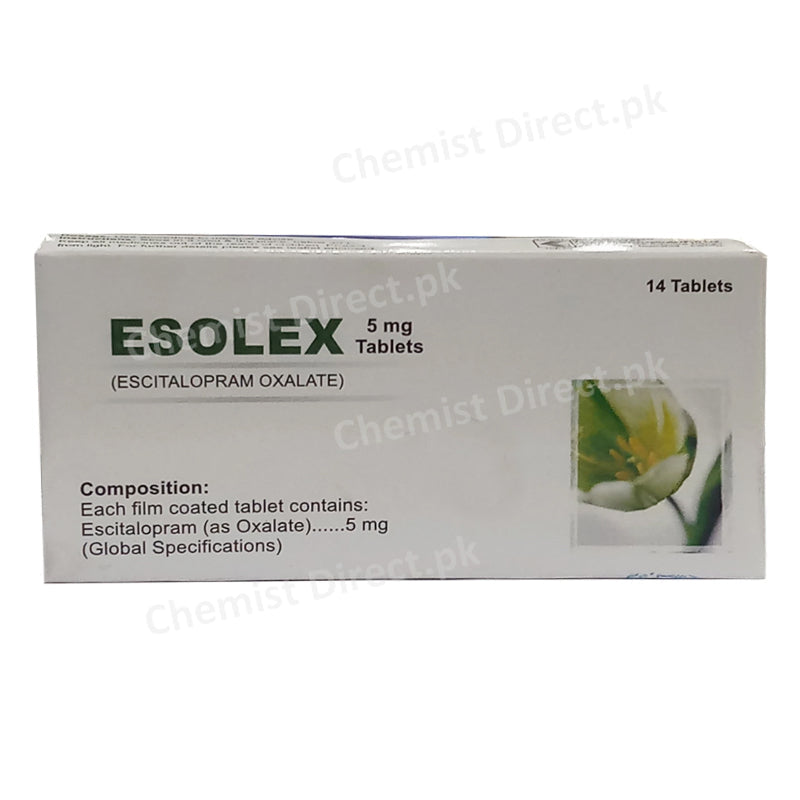 Esolex 5mg Tablet Global Pharma Anti Depressant Escitalopram Oxalate