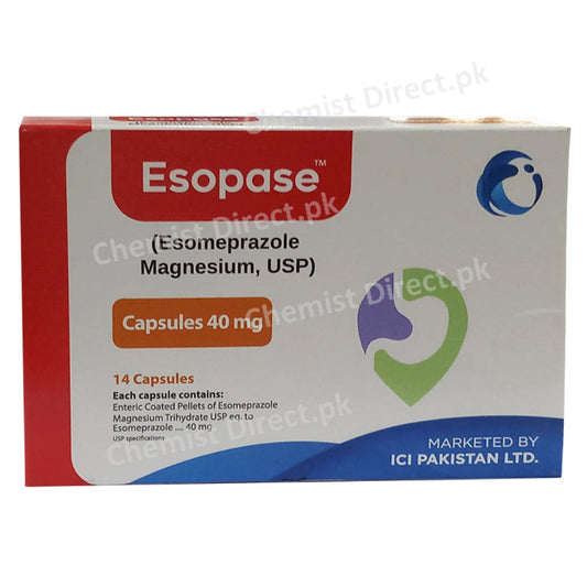 Esopase 40mg Cap Capsule-ICI Pharmaceuticals Anti Ulcerant Esomeprazole