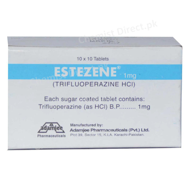 Estezene 1mg Tab Tablet Adamjee Pharma Services Psychosis Tri fluoperazine Hcl