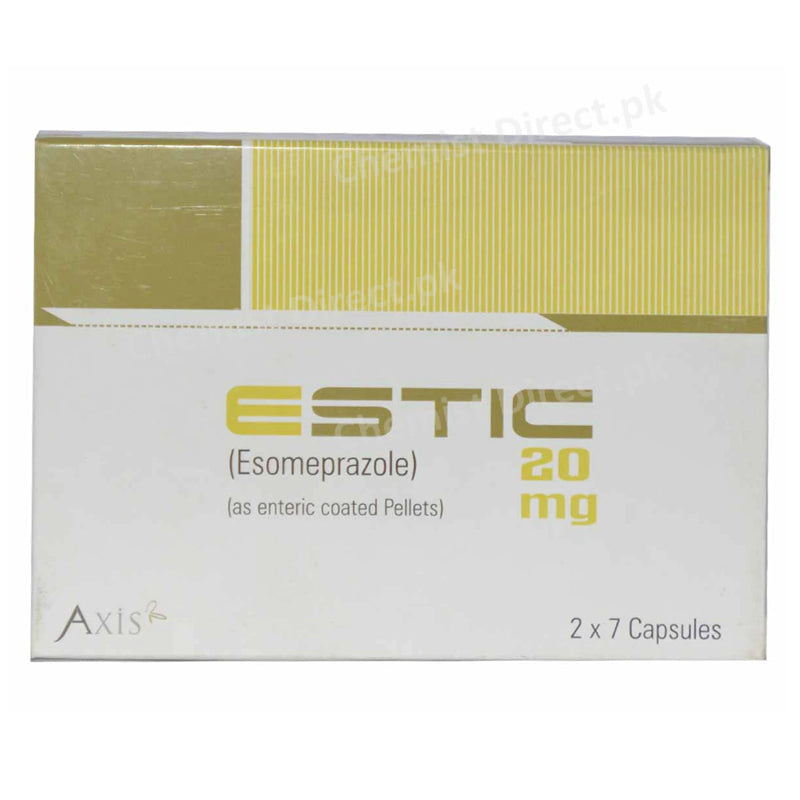 Estic 20mg Cap Capsule Axis Pharma Esomeprazole