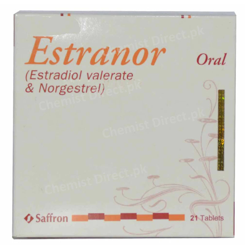 Estranor Tab Tablet Saffron Pharmaceuticals Pvt Ltd Hormonal Products Estradiol Valerate 2mg Norgestrel 0.5mg