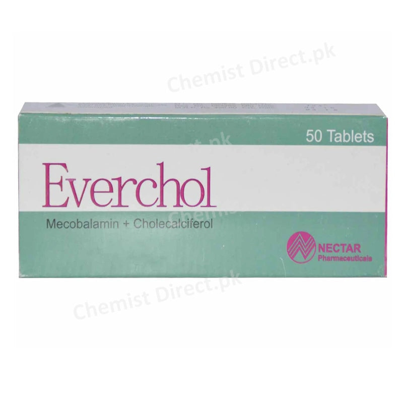 Everchol Tab Tablet Nectar Pharma Mecobalmin Cholecalciferol