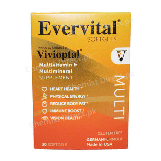 Evervital Multi Sofgel Capsule Multivitamins and Minerals Alpha Labs PK