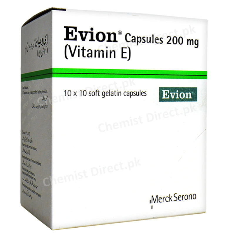Evion 200mg Cap Capsule Merck Pvt Ltd Vitamins Vitamin E