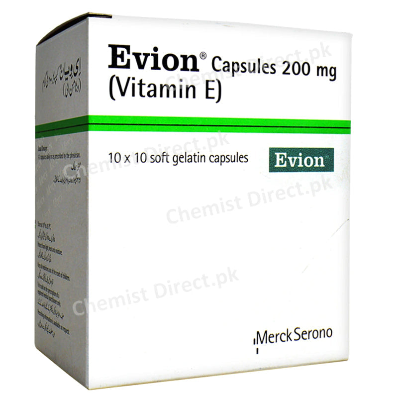 Evion 200mg Cap Capsule Merck Pvt Ltd Vitamins Vitamin E