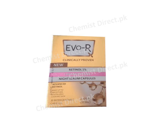 Evo-R Retinol 1% Night Serum 30 Cap Skin Care