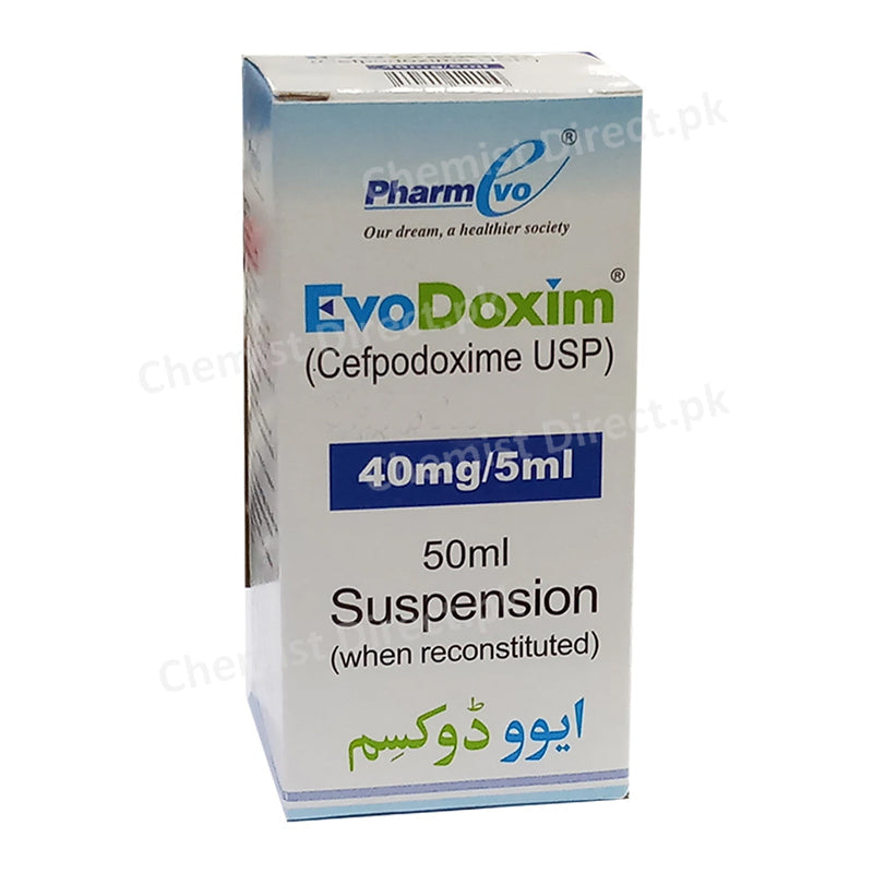 Evodoxim 40mg/5ml 50ml Syrup Pharmevo Pharma Cefpodoxime