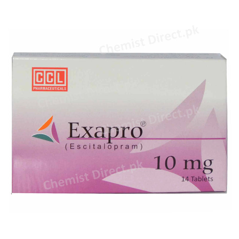 Exapro 10mg Tablet CCL Pharmaceuticals Anti-Depressant Escitalopram