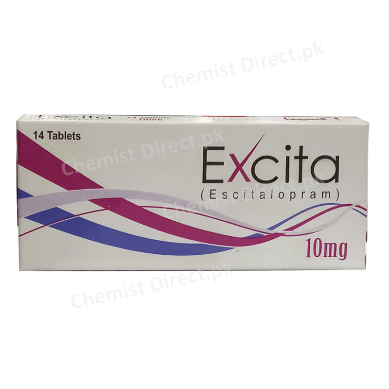 Excita 10mg Tablet Anti-Depressant Escitalopram Caliph Pharmaceuticals