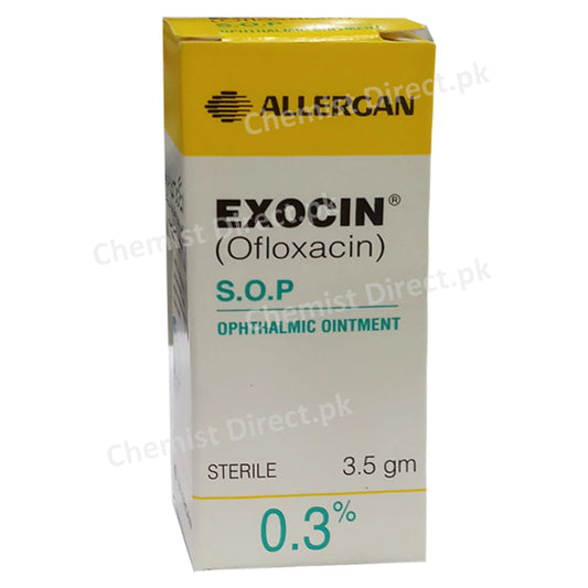 Exocin Eye Ointment 3.5g Barrett Hodgson Pakistan Pvt Ltd Anti Infective Ofloxacin