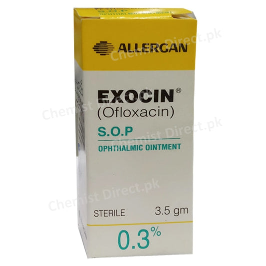 Exocin Eye Ointment 3.5g Barrett Hodgson Pakistan Pvt Ltd Anti Infective Ofloxacin