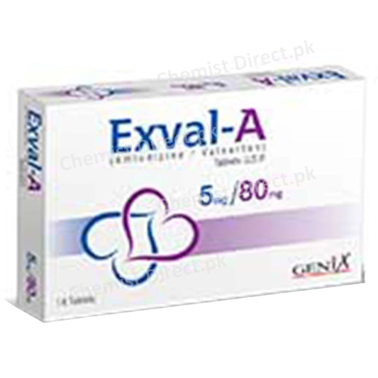 Exval A 5mg 80mg Tab Tablet Genix Pharma Amlodipine Valsartan 