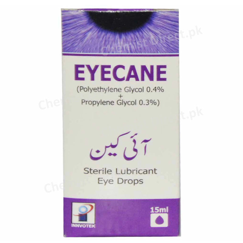 Eyecane Eye Drop 15ml Innvotek Pharma olyethylene Glycol 0.4 Propylene Glycol 0.3