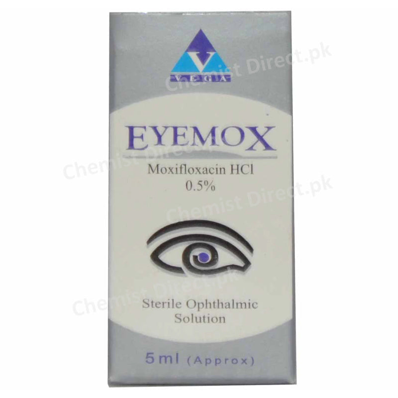     Eyemox eye drop 5ml Vega Pharmaceuticals Pvt  Ltd Anti Infective Moxifloxacin