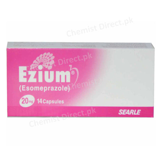 Ezium 20mg Capsule Anti-ulcerant Esomeprazole Searle Pakistan