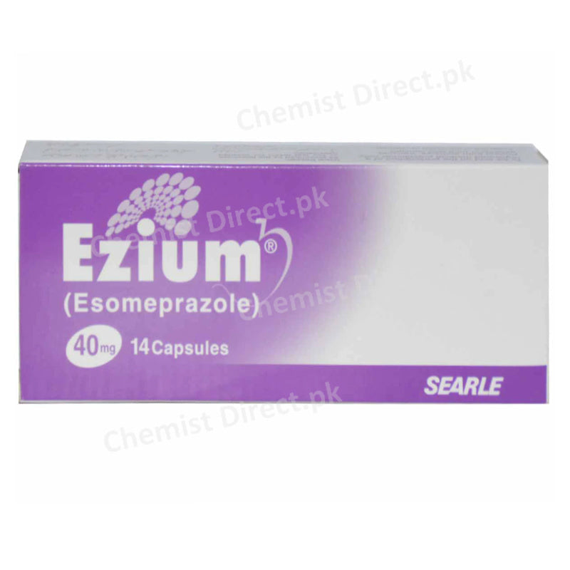 Ezium Capsule 40mg Anti-Ulcerant Esomeprazole Searle Pakistan