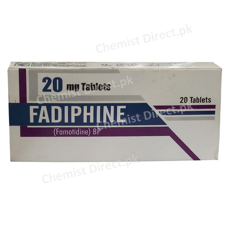Fadiphine 20mg Tablet Famotidine Anti-Ulcerant Global Pharma