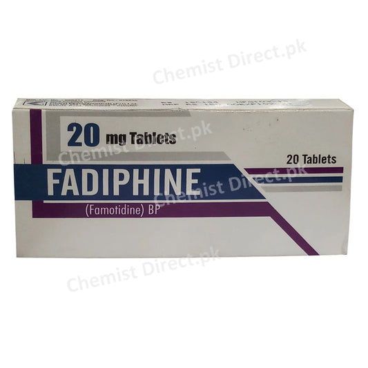Fadiphine 20mg Tablet Famotidine Anti-Ulcerant Global Pharma