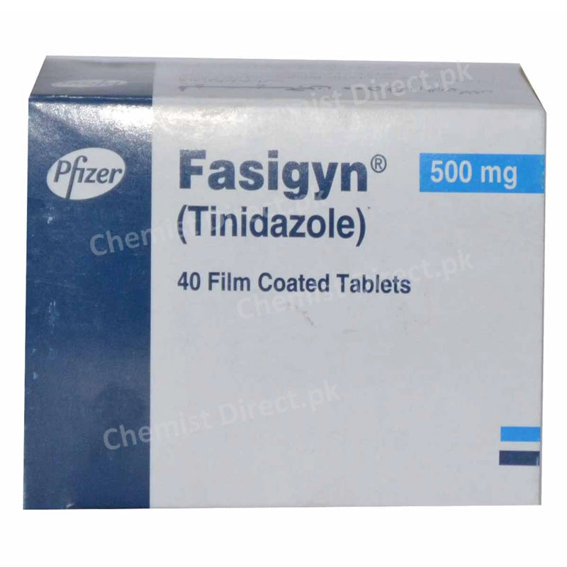 Fasigyn 500mg Tab Tablet Pfizer Pakistan Anti Amoebic Tinidazole