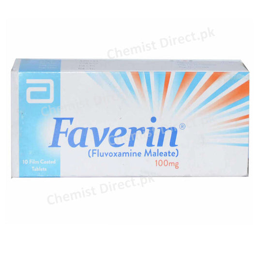 Faverin 100mg Tab Tablet Abbott Laboratories Pakistan Ltd Anti Depressant Fluvoxamine Maleate