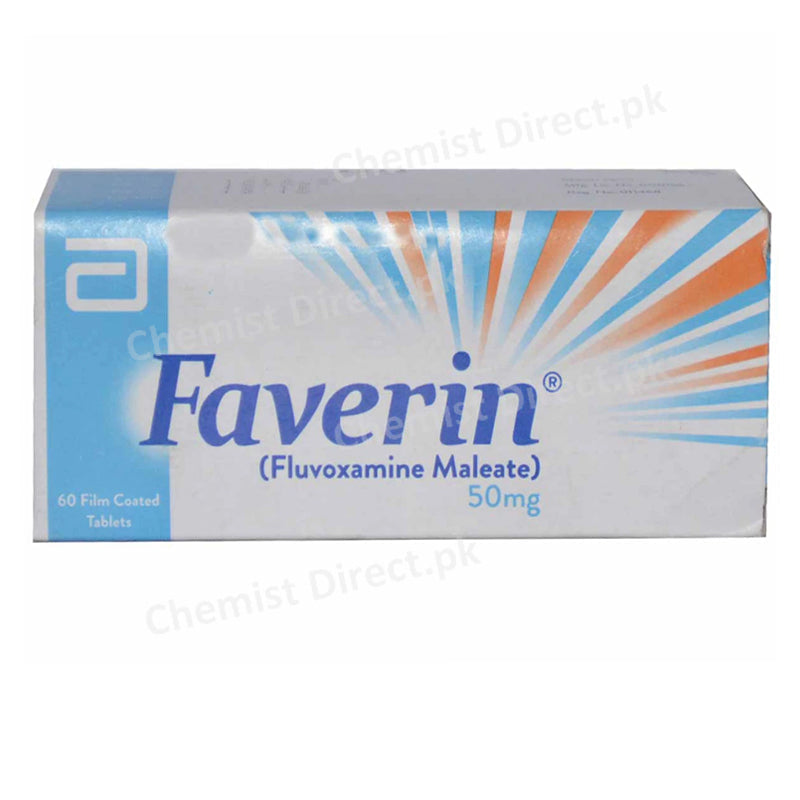 Faverin 50mg Tab Tablet Abbott Laboratories Pakistan Ltd Fluvoxamine Maleate Anti Depressant 