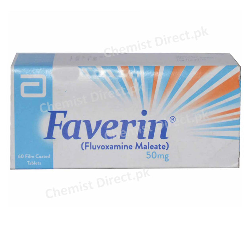 Faverin 50mg Tab Tablet Abbott Laboratories Pakistan Ltd Fluvoxamine Maleate Anti Depressant 