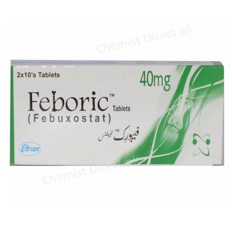 Feboric 40mg Tab Tablet Efroze Chemical Industries Pvt Ltd Anti Gout Febuxostat