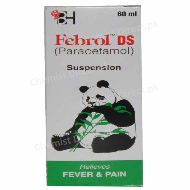 Febrol Ds Syp 60ml Barrett Hodgson Pakistan Pvt Ltd Fever And Pain Relief Paracetamol