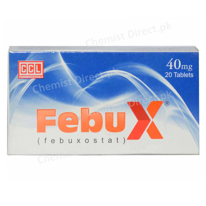 Febux 40mg Tab Tablet CCL Pharmaceuticals Pvt Ltd Anti Gout Febuxostat