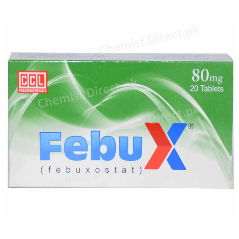 Febux 80mg Tab Tablet CCL Pharmaceuticals Pvt Ltd Anti Gout Febuxostat