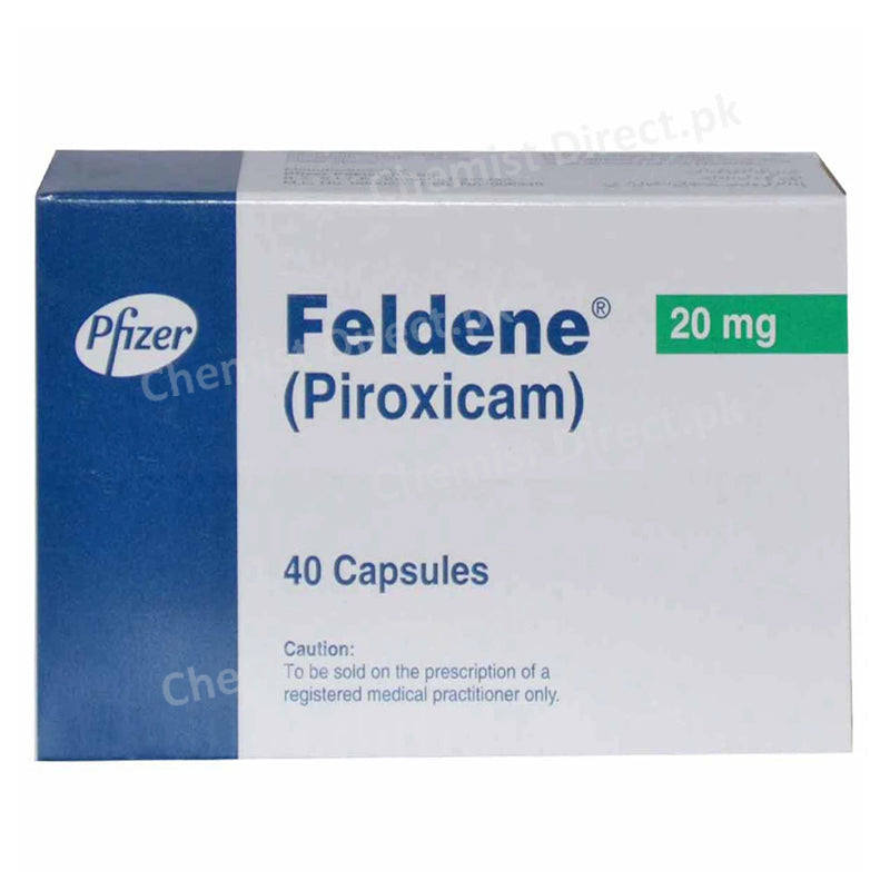 Feldene 20mg Capsule Piroxicam Nsaid Pifzer Paksitan